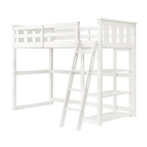 Better Homes and Gardens Kane Twin Loft Bed, White