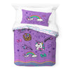 Jojo Siwa Sparkle Shine Kids 2-Piece Twin/Full Reversible Comforter and Sham Bedding Set, Microfiber, Purple, Nickelodeon