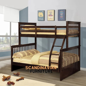 "Solid Wood Twin over Full Bunk Bed - Standard Size - Handmade"