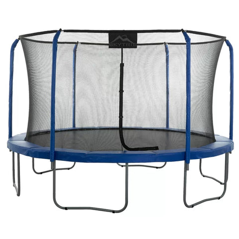 Image of Machrus Skytric 13 FT round Trampoline Set with Premium Top-Ring Flex Frame Safety Enclosure System